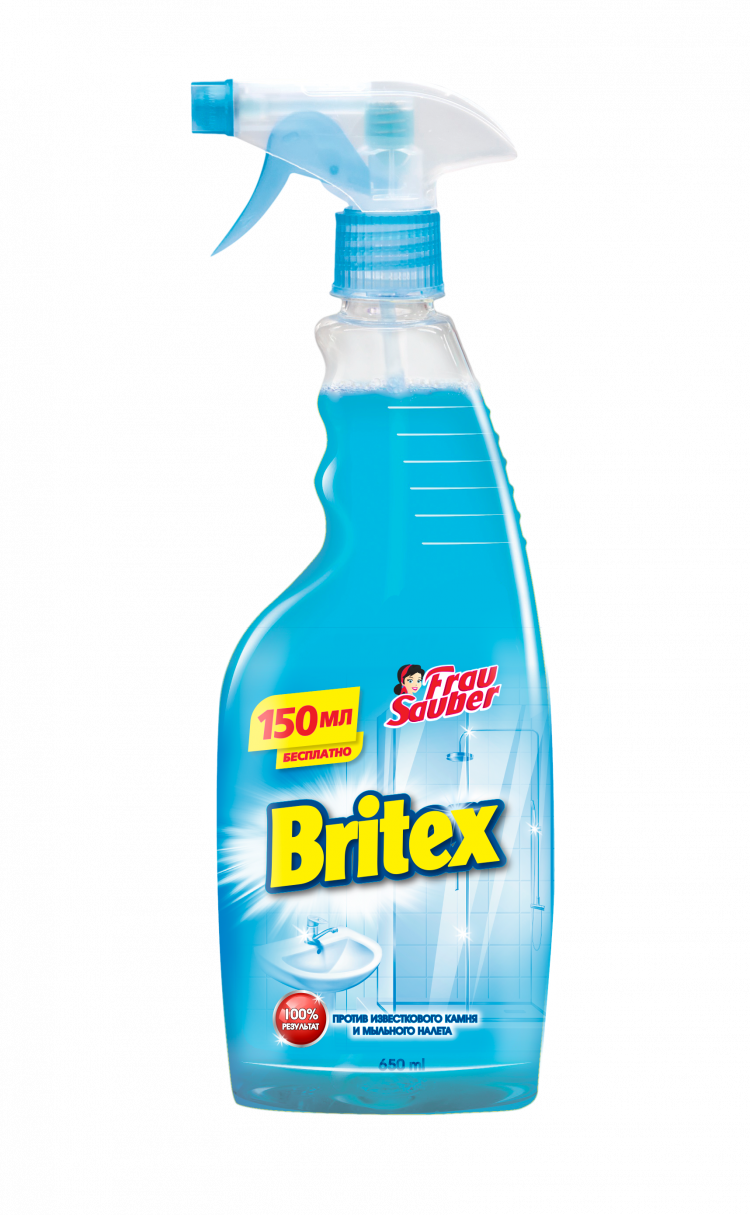 Britex - средство для очистки душевой кабины, кранов, кафеля, бассейнов и нерж. стали
