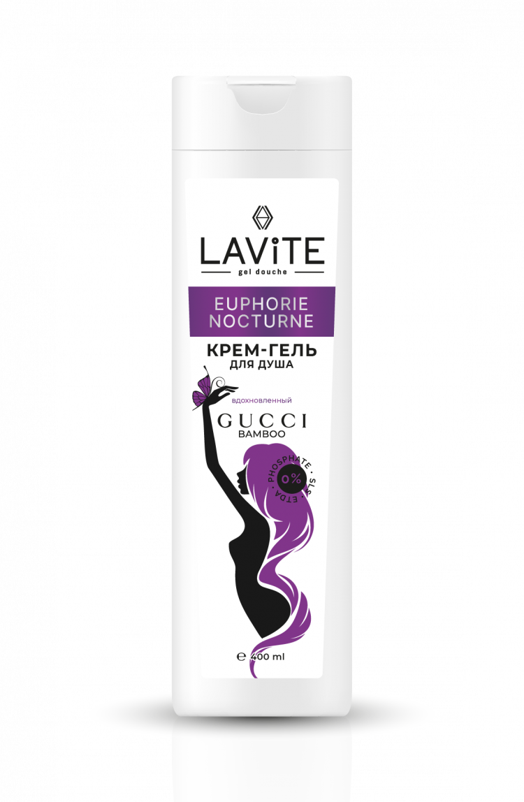 LAVITE (Euphorie nocturne) крем-гель для душа 400 мл